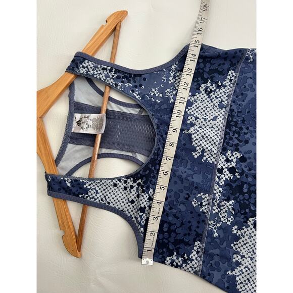 Adidas cloudy print blue Activewear tank bottom drawstring size Small Training - Picture 5 of 6